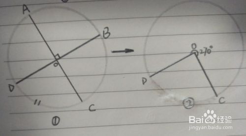 270度的角怎么画 百度经验 270度的角怎么画 百度经验