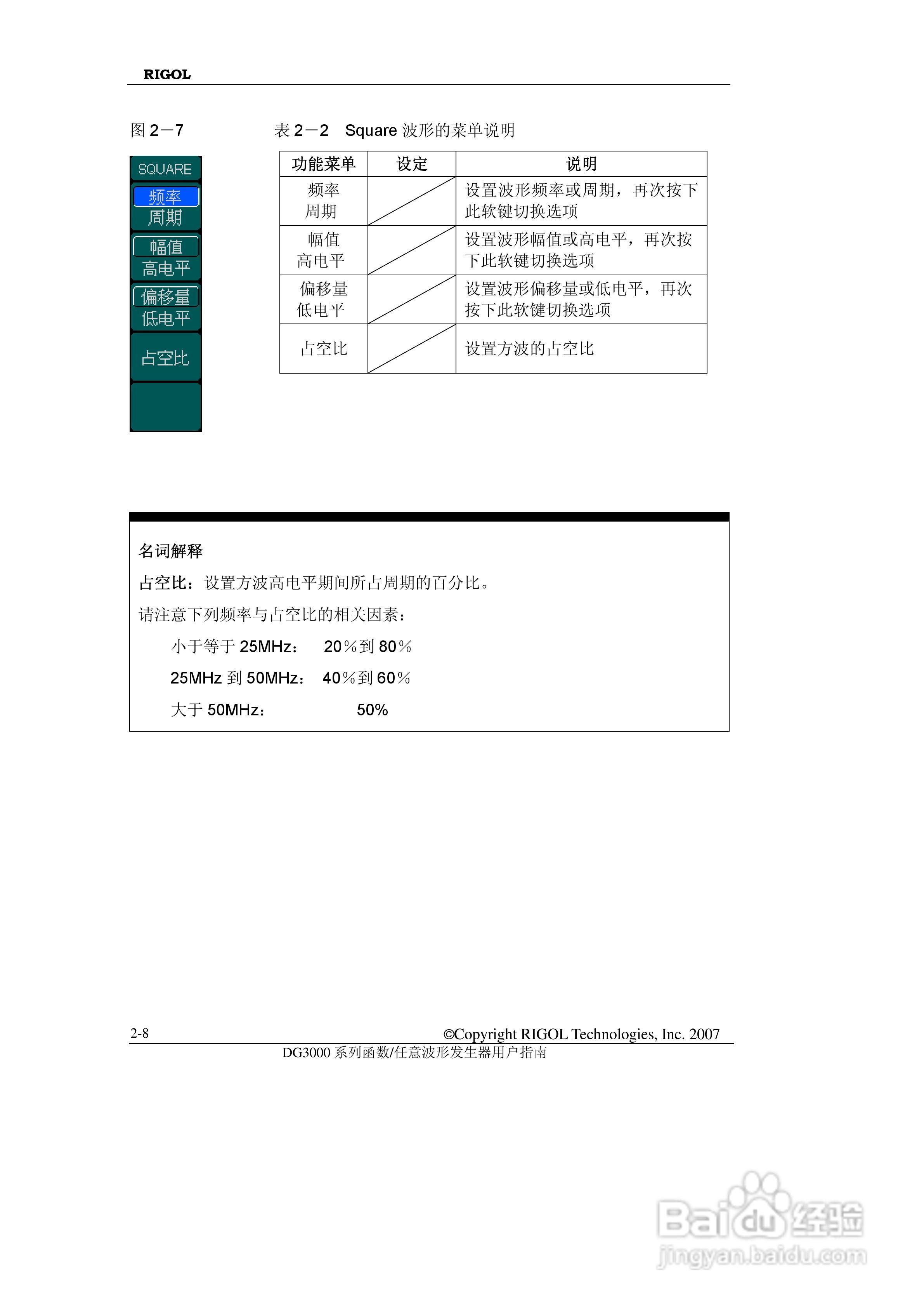RIGOL函数任意波形发生器DG3000用户手册:[4]