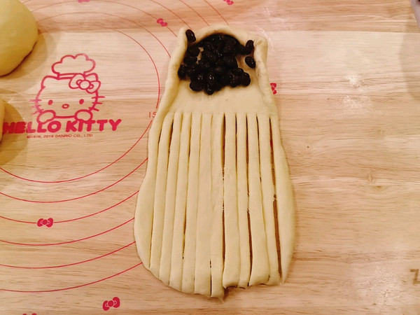 圆滚滚的毛线球面包