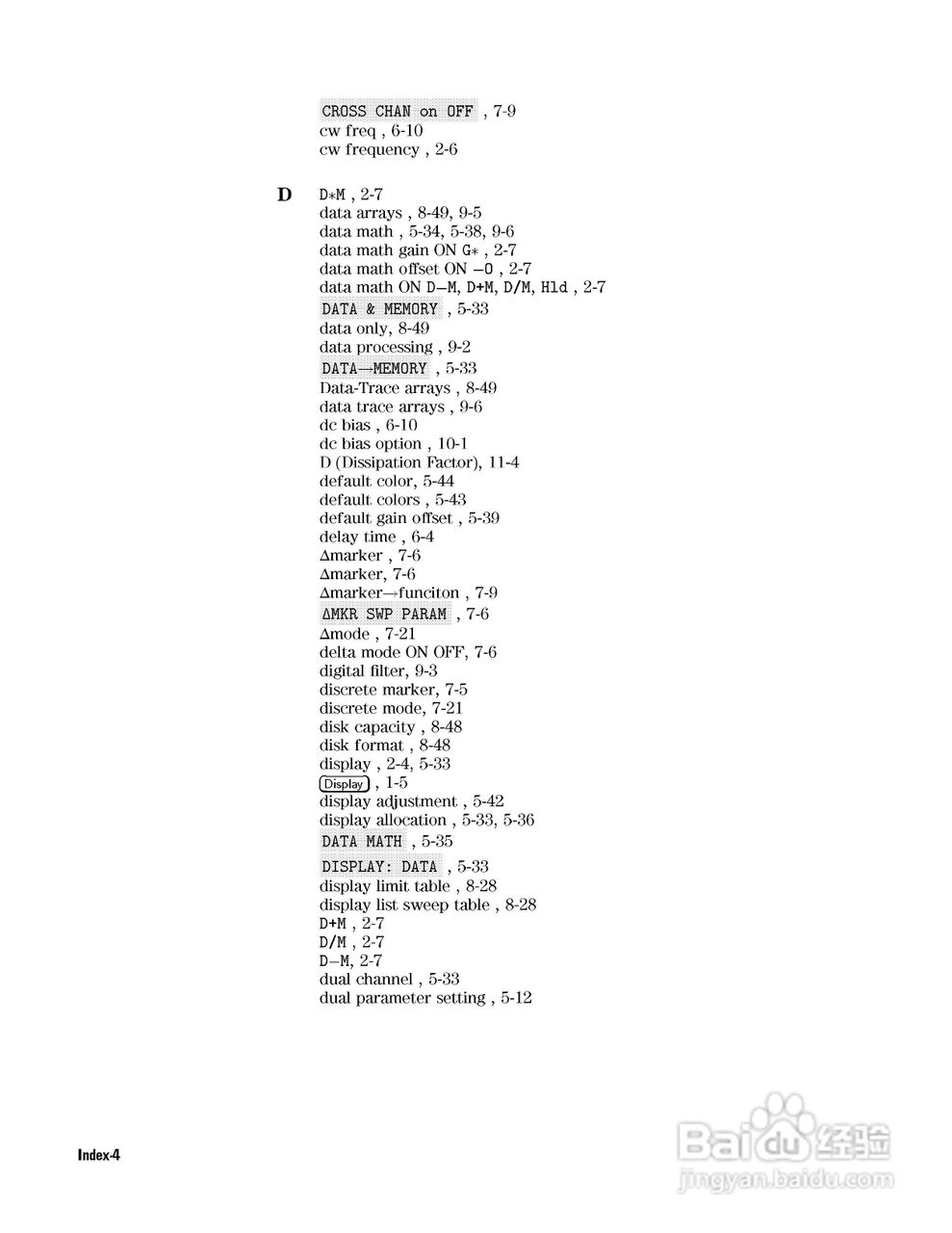 HP4291B分析仪说明书:[37]