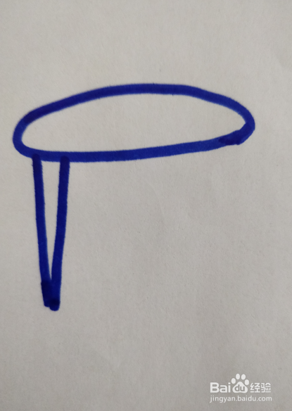 四腿圆桌的简笔画怎么画？