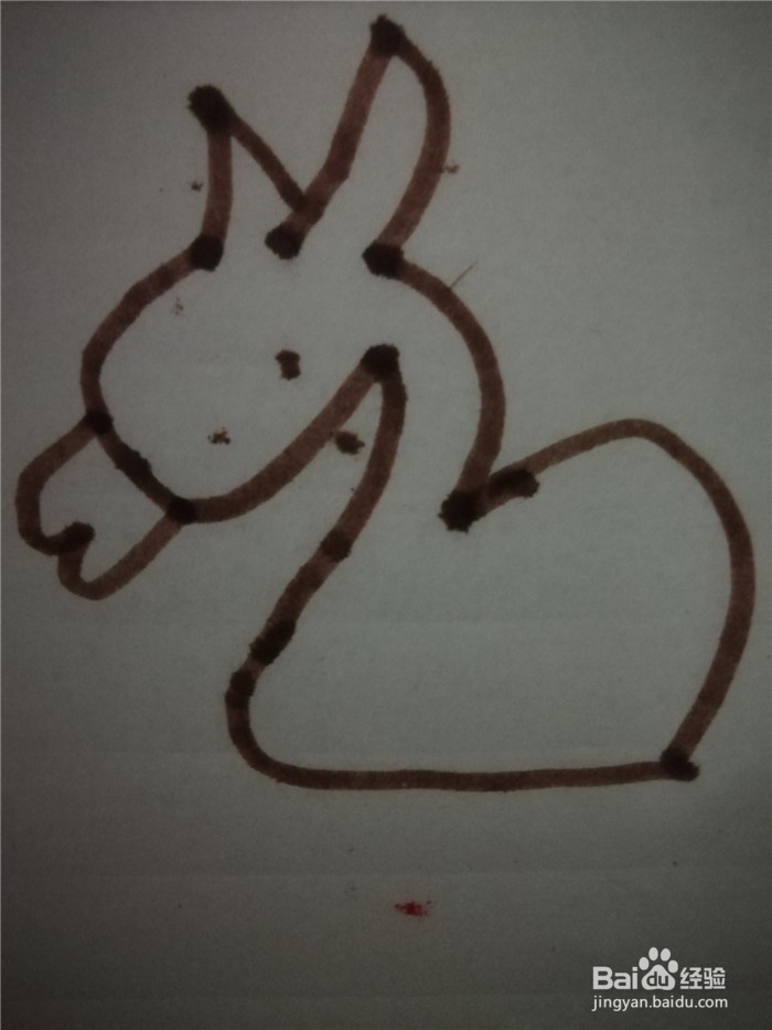 怎么样用简笔画画小驴