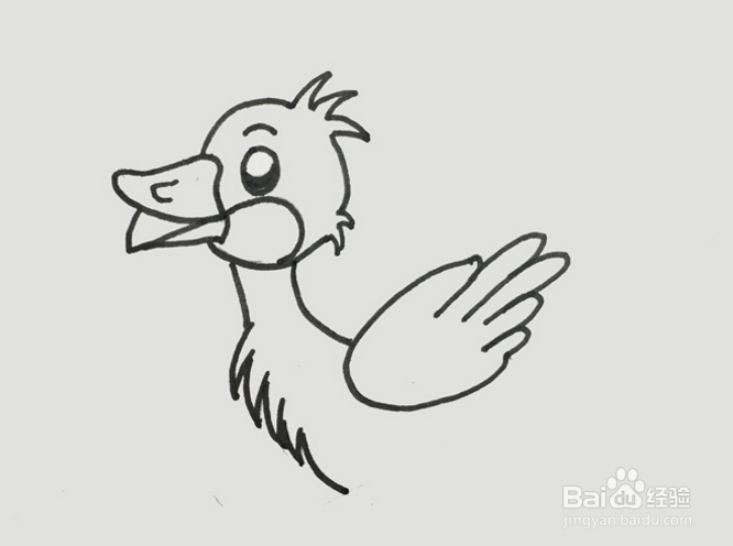 怎么画小鸭子的嘴巴