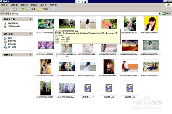 怎样删除回收站中的图片?(二)