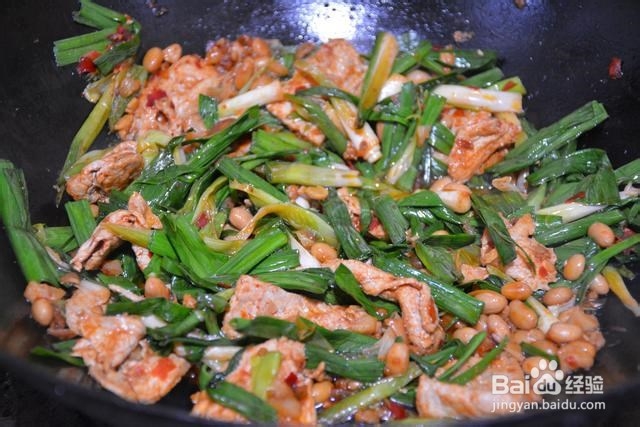 脆嫩鲜香蒜苗炒肉