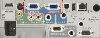 用VGA线连接时,投影机无画面,怎么解决?
