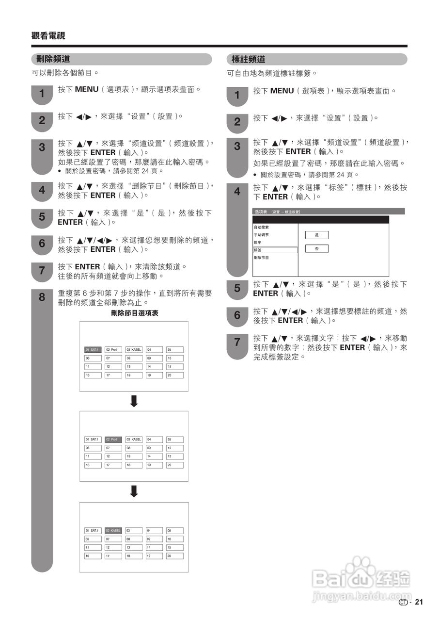 声宝LC-19A33H-BK型液晶电视机说明书:[3]