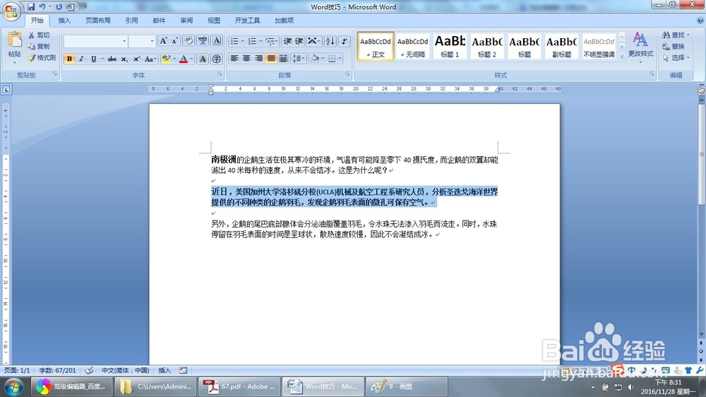 Word怎么复制使用相同的格式（三种方法）