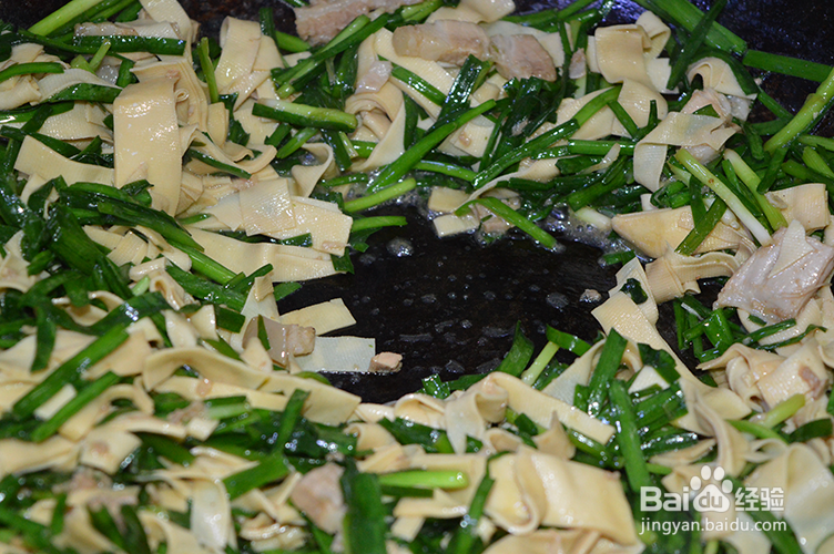 怎么做干豆腐炒韭菜