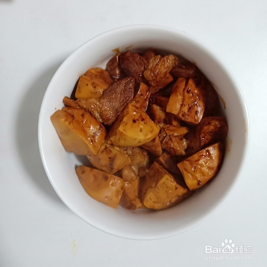 简单好吃的素鸡烧肉