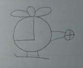 教你画直升飞机的简笔画