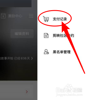 剪映支付记录怎么查看
