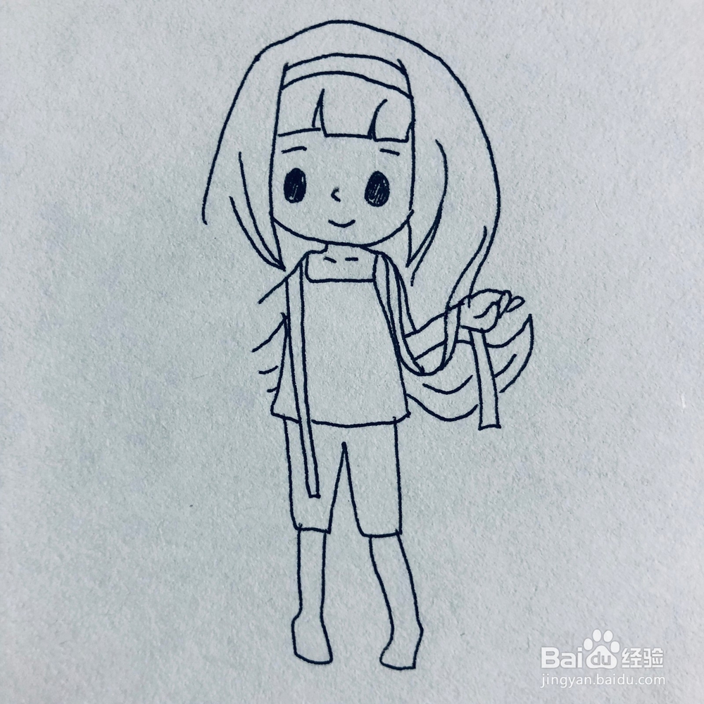 教你绘画一名个性的服装设计师简笔画