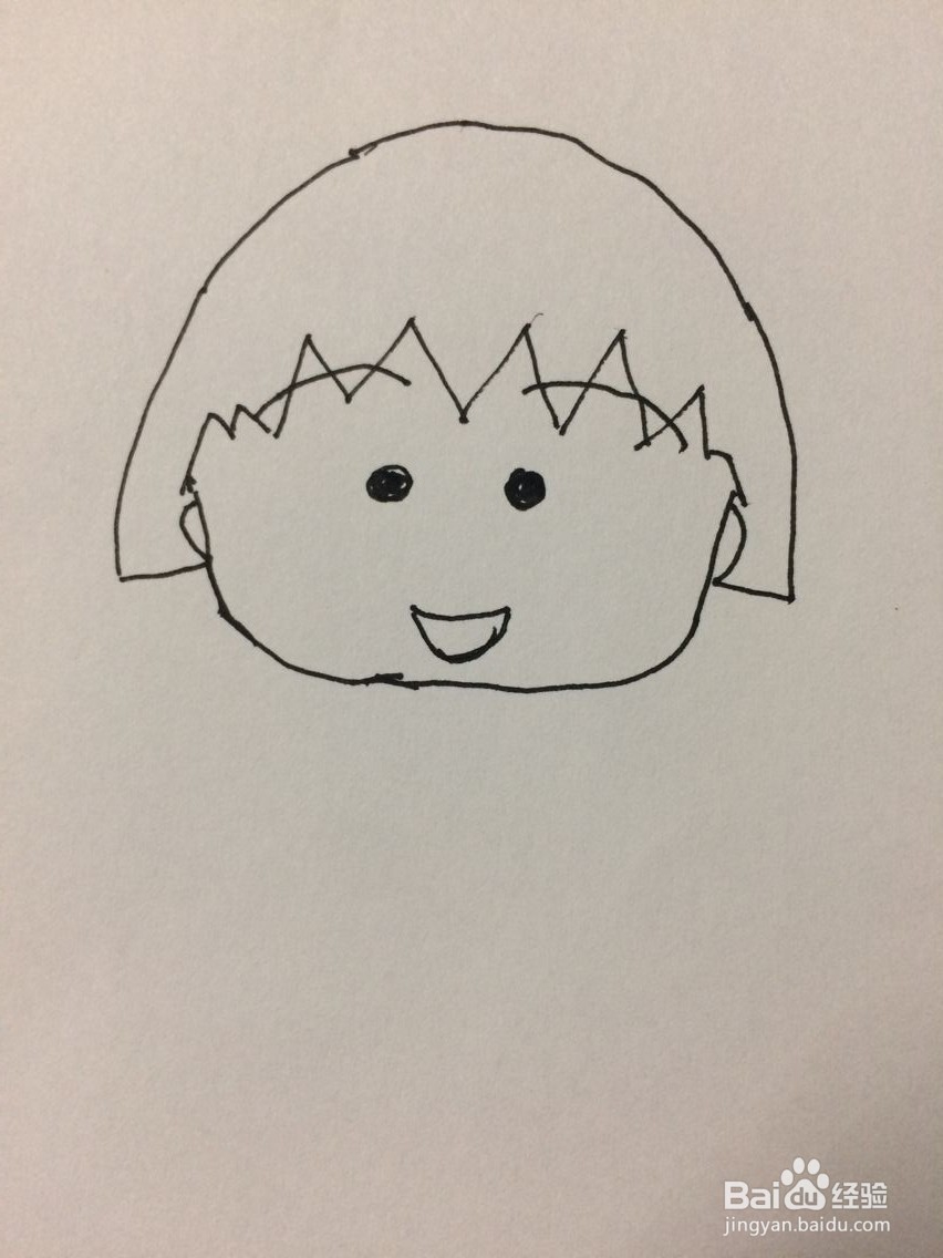 怎样画樱桃小丸子