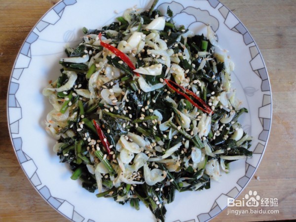 怎么做枸杞头拌虾皮