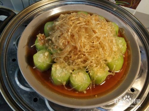 蒜蓉粉丝蒸丝瓜怎么做