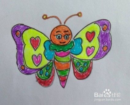 蝴蝶画法教程（6）怎么画蝴蝶，如何画蝴蝶？
