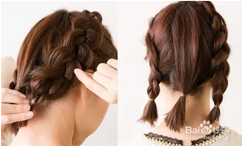 圆脸的美眉盘发步骤 看看哪个更美