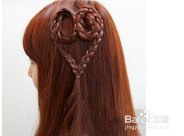 爱心马尾辫的教程