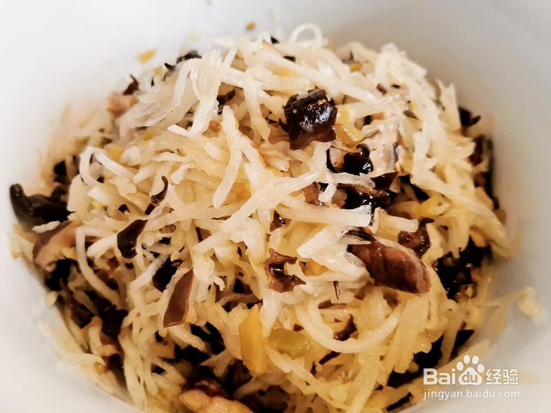 素馅萝卜丝的做法