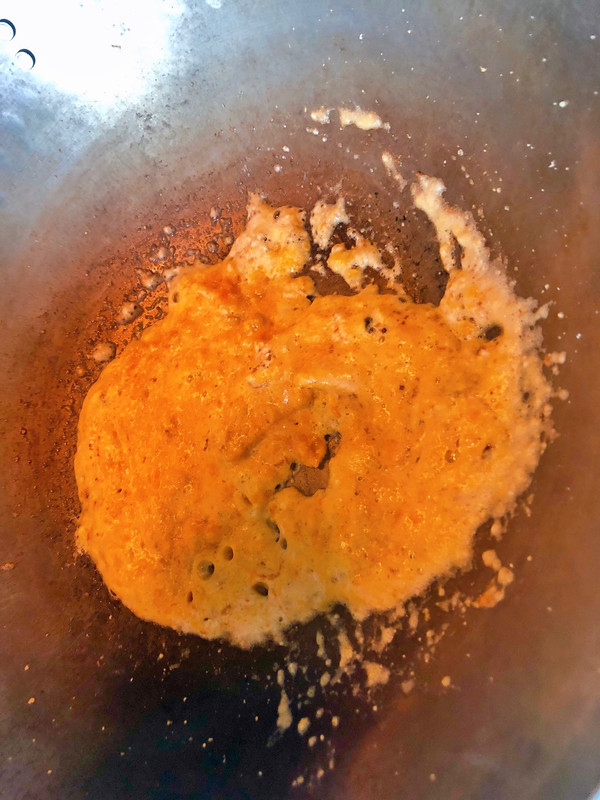 咸蛋黄南瓜虾仁意面