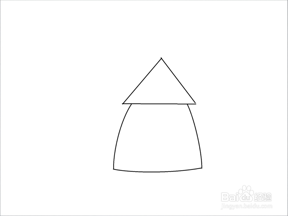 小兔的家：简笔画步骤