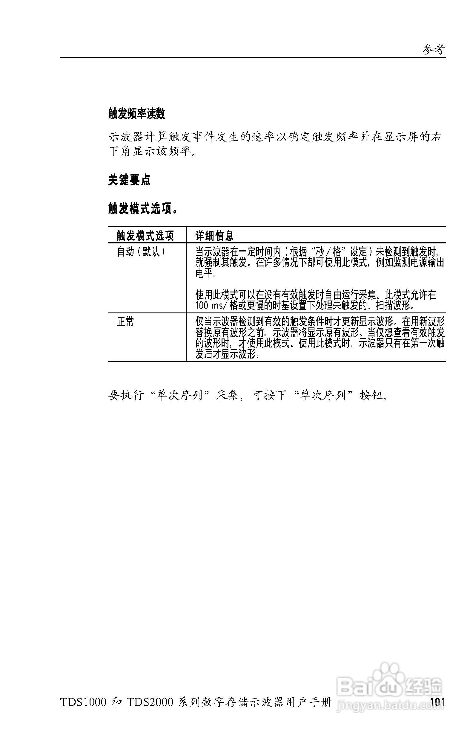 泰克TDS2024数字存储示波器用户手册:[12]