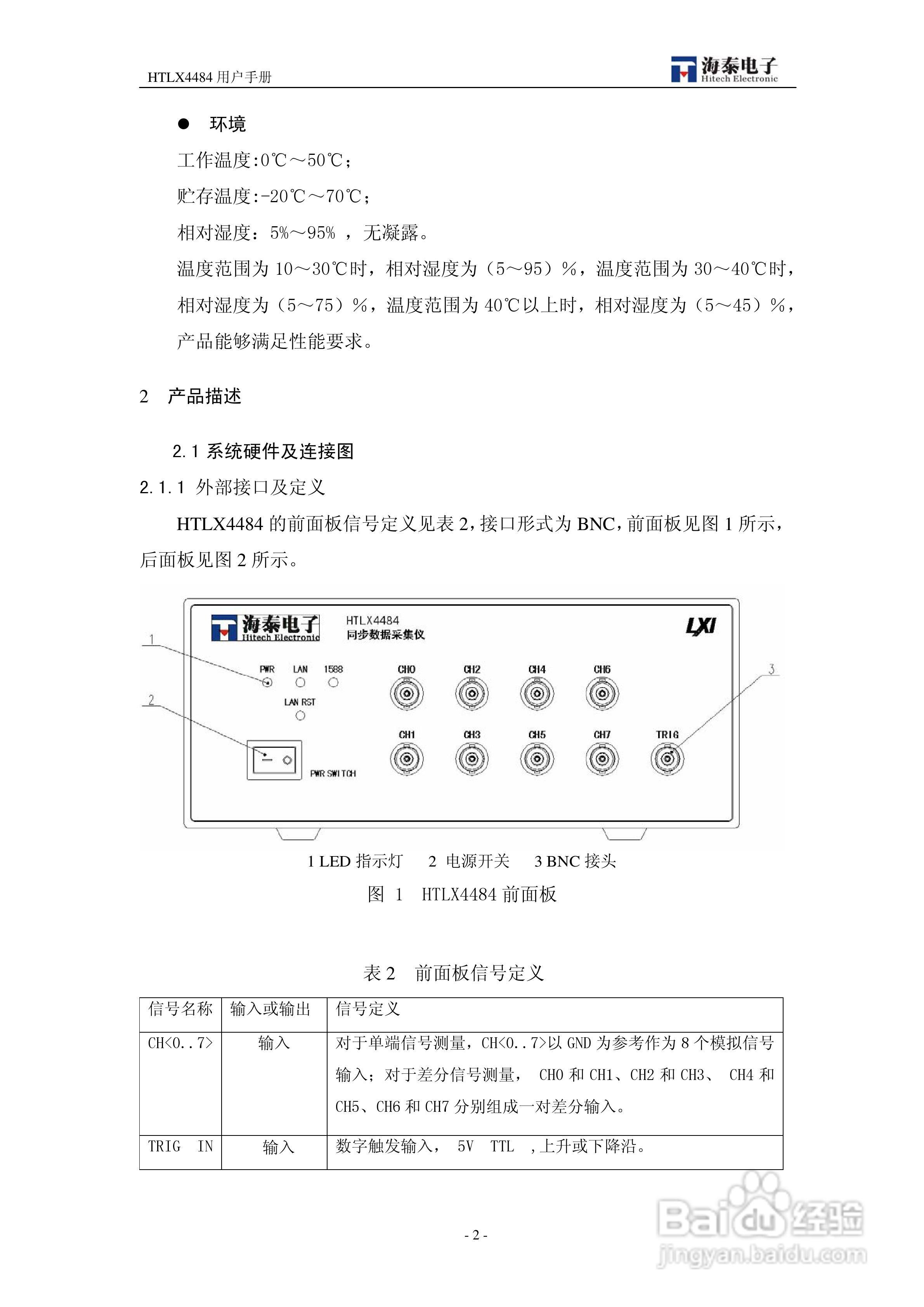 HTLX4484 LXI同步数据采集仪用户手册:[1]
