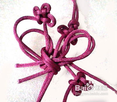 怎样编变化酢浆草结毛衣链