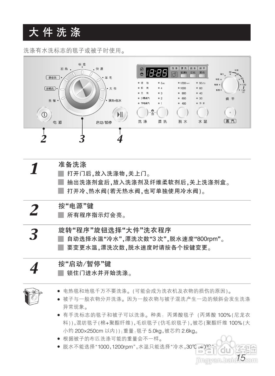 LG WD-12477RD洗衣机使用说明书:[2]