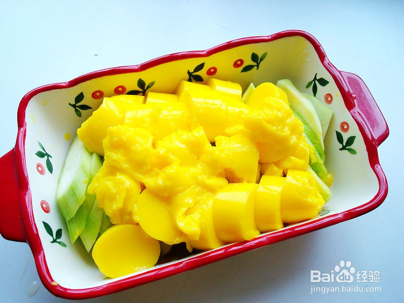 日本豆腐蒸丝瓜的做法