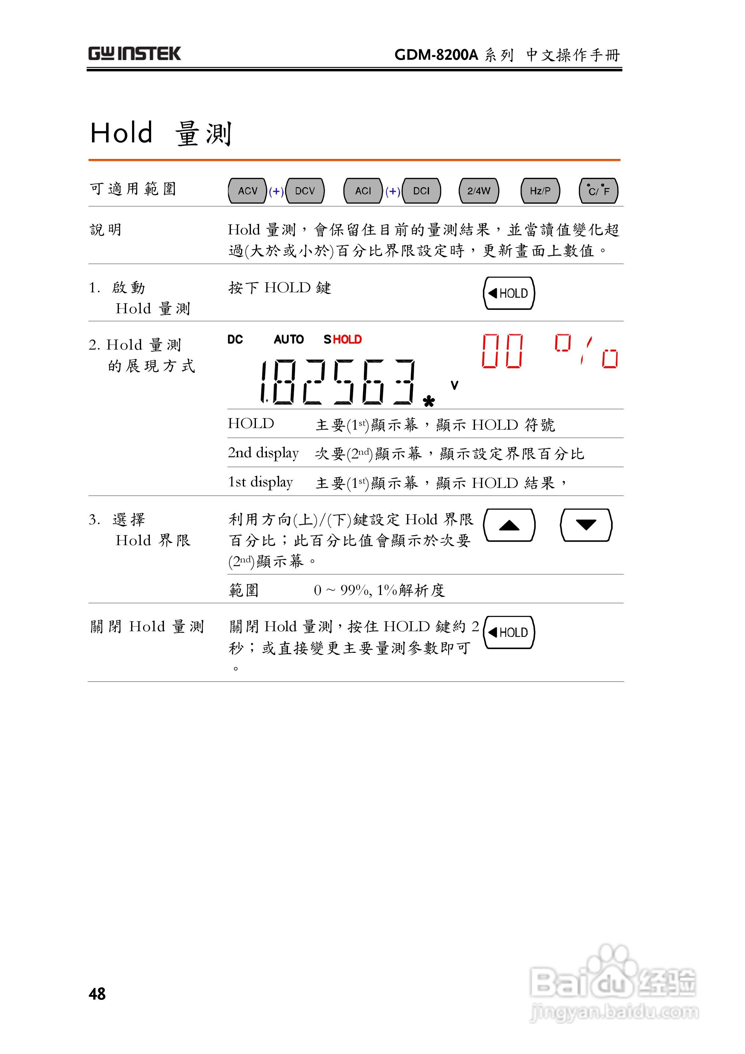 固纬GDM-8255A数字万用表使用说明书:[5]