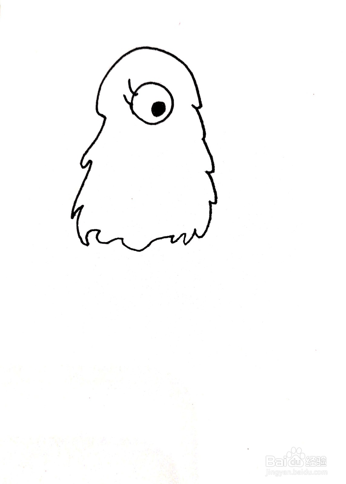 独眼兽线描画怎么画