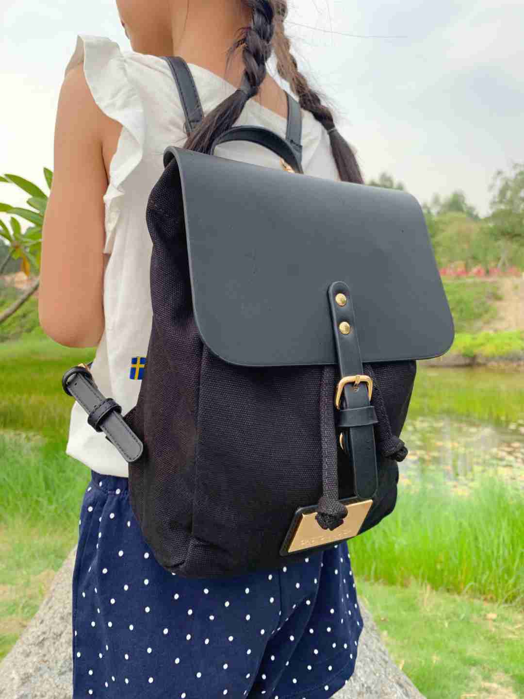 直男老公送的礼物，仙女双肩包包