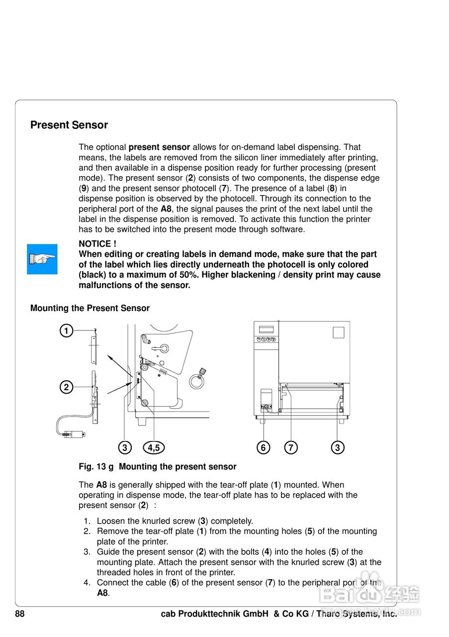 cab A8200打印机使用说明书:[9]