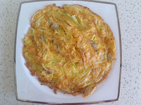 西葫芦海鲜鸡蛋饼