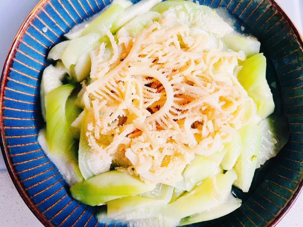 宝贝爱上丝瓜牛百叶鲜汁菜