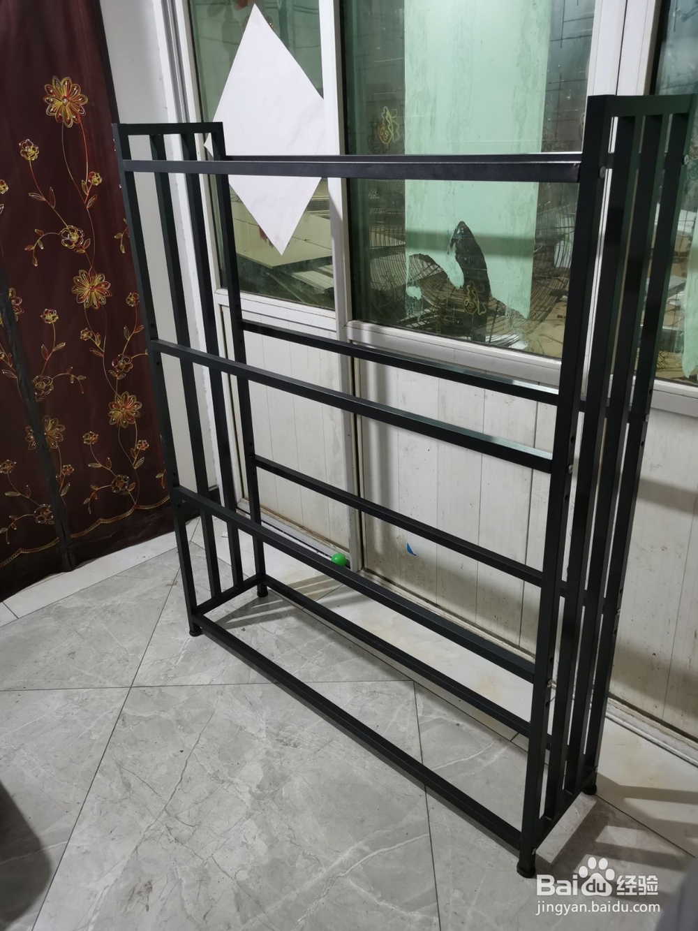 简易实木花架组装