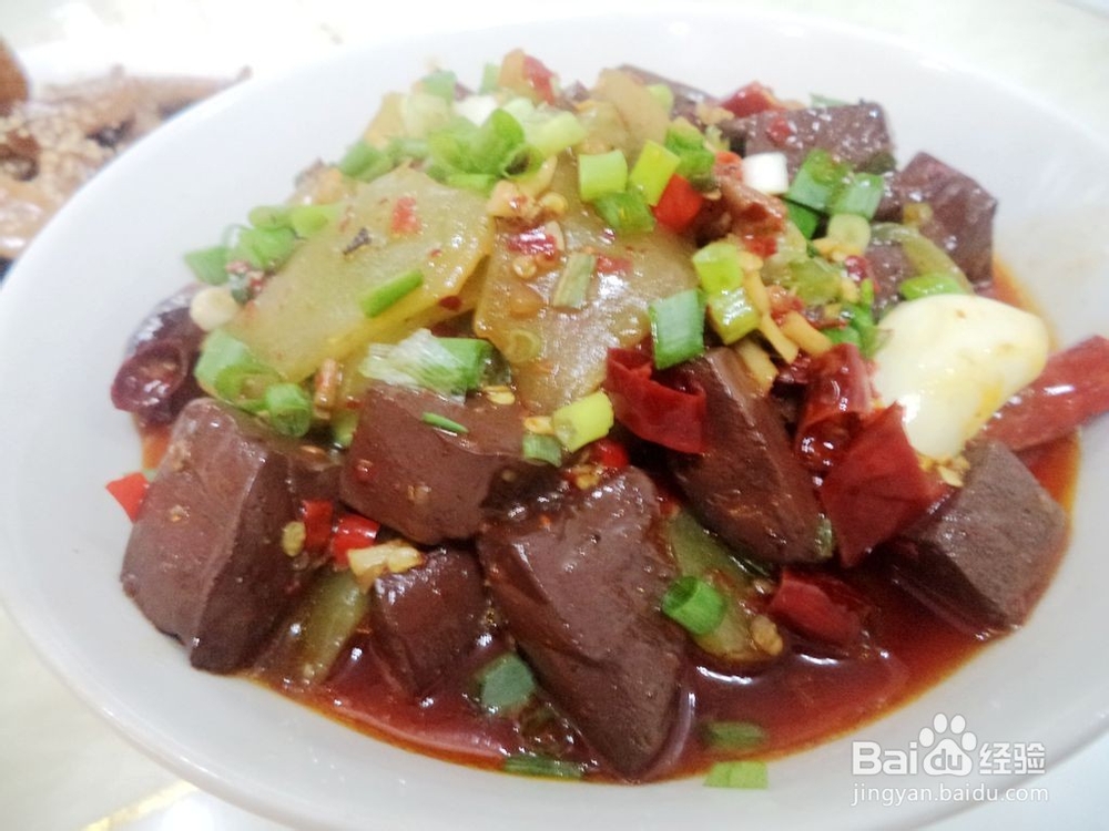 血旺的做法之酸辣血旺 家常菜下饭一看就懂