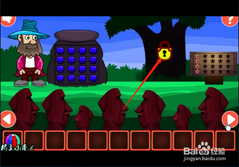 小游戏 《新年胡子大叔逃脱》如何通关