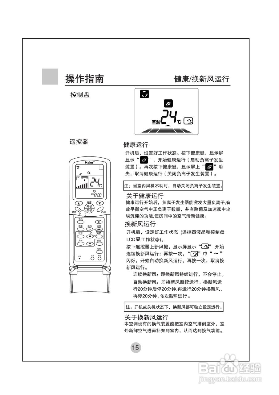 海尔KF-75LW/G(ZXF)空调使用说明书:[2]