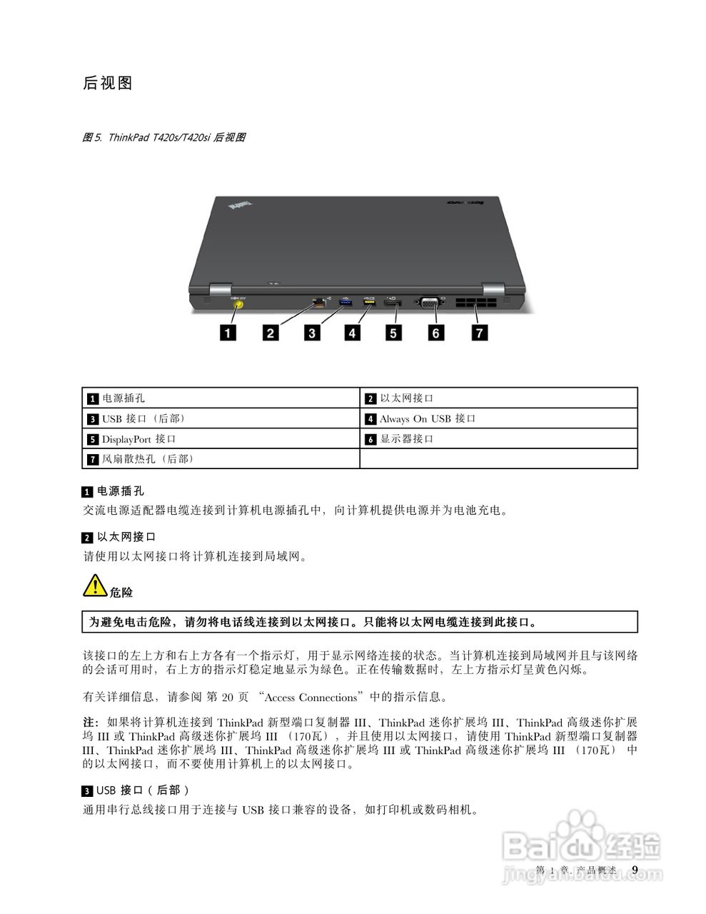 IBM ThinkPadT420笔记本电脑使用说明书:[3]