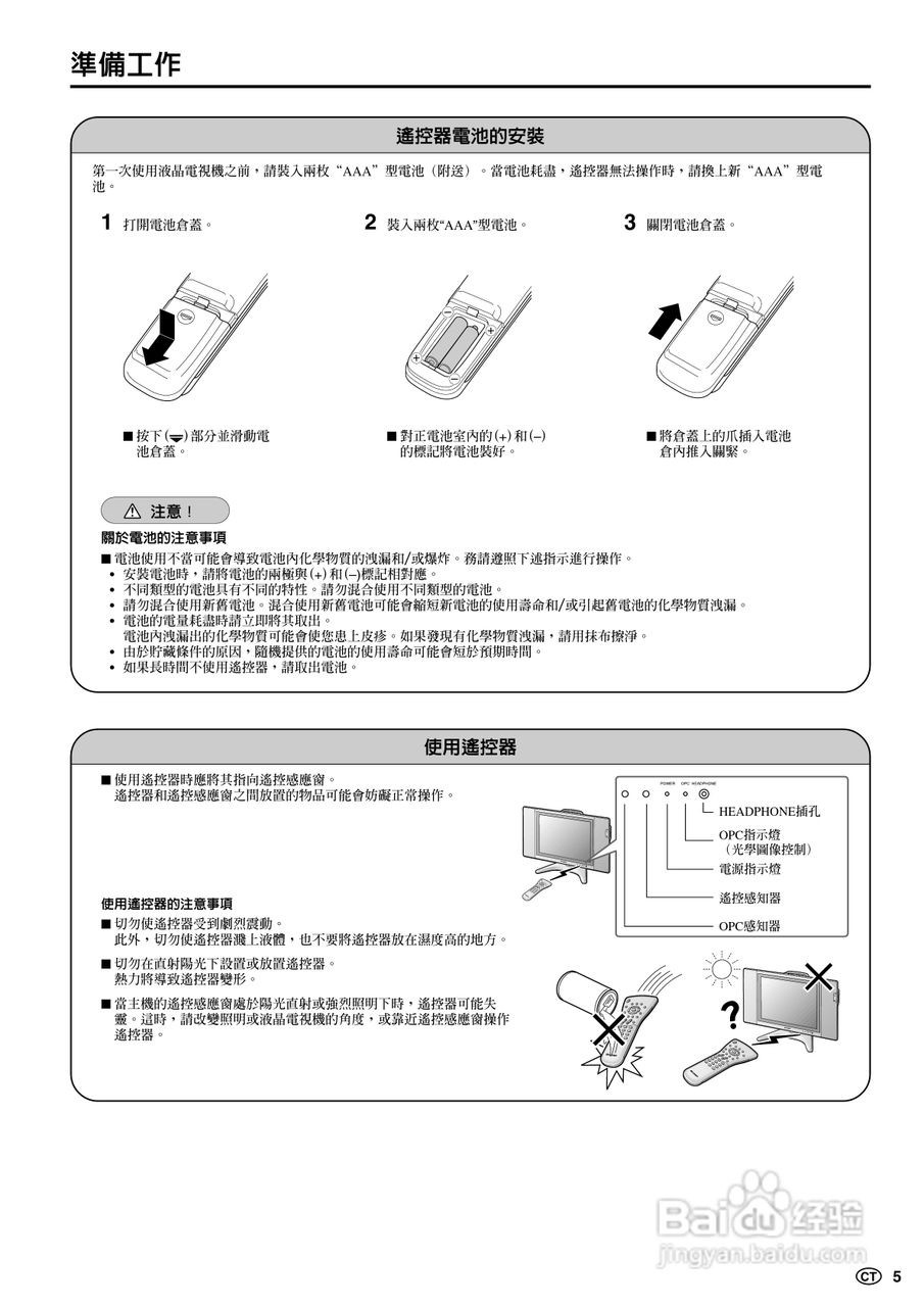 SHARP LC-15B5H彩色电视机说明书:[1]