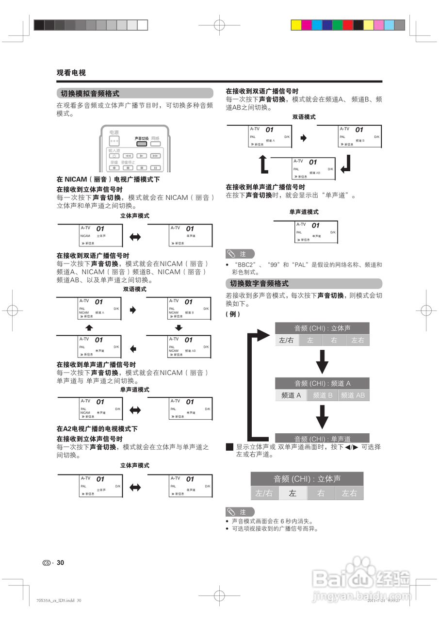 夏普LCD-70X55A液晶彩电说明书:[4]