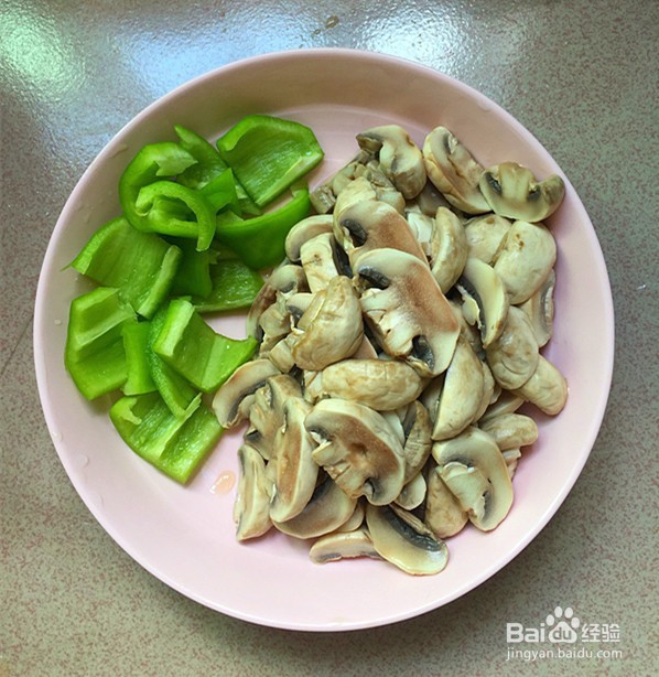 口蘑炒牛肉#午餐