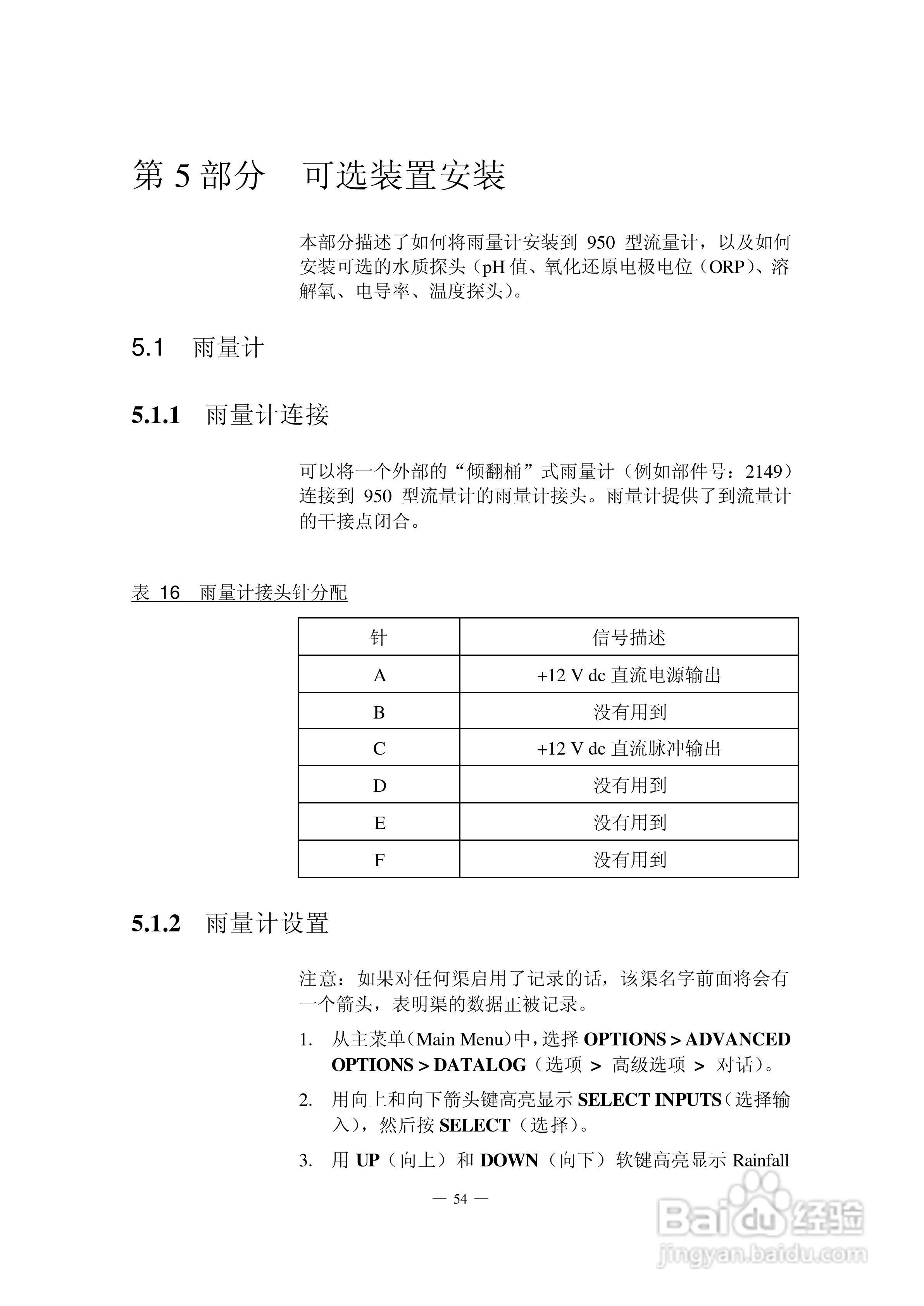 HACH 950 型流量计使用说明书:[7]
