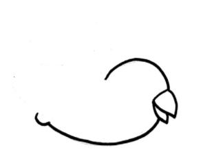 怎么画QQ红包鸟