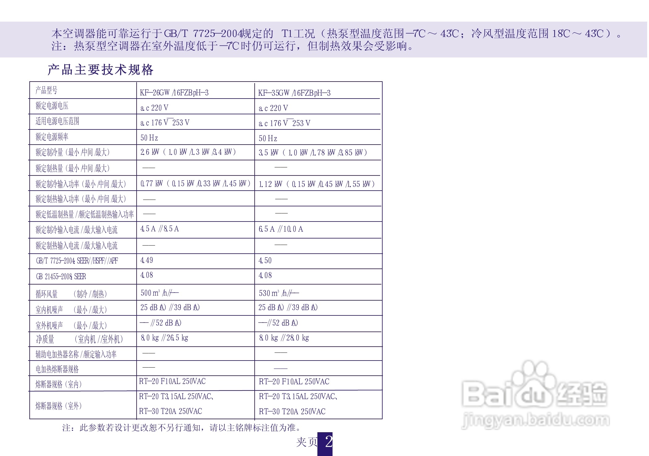 海信空调挂机KFR-26GW/16FZBPH-3(D)说明书:[3]