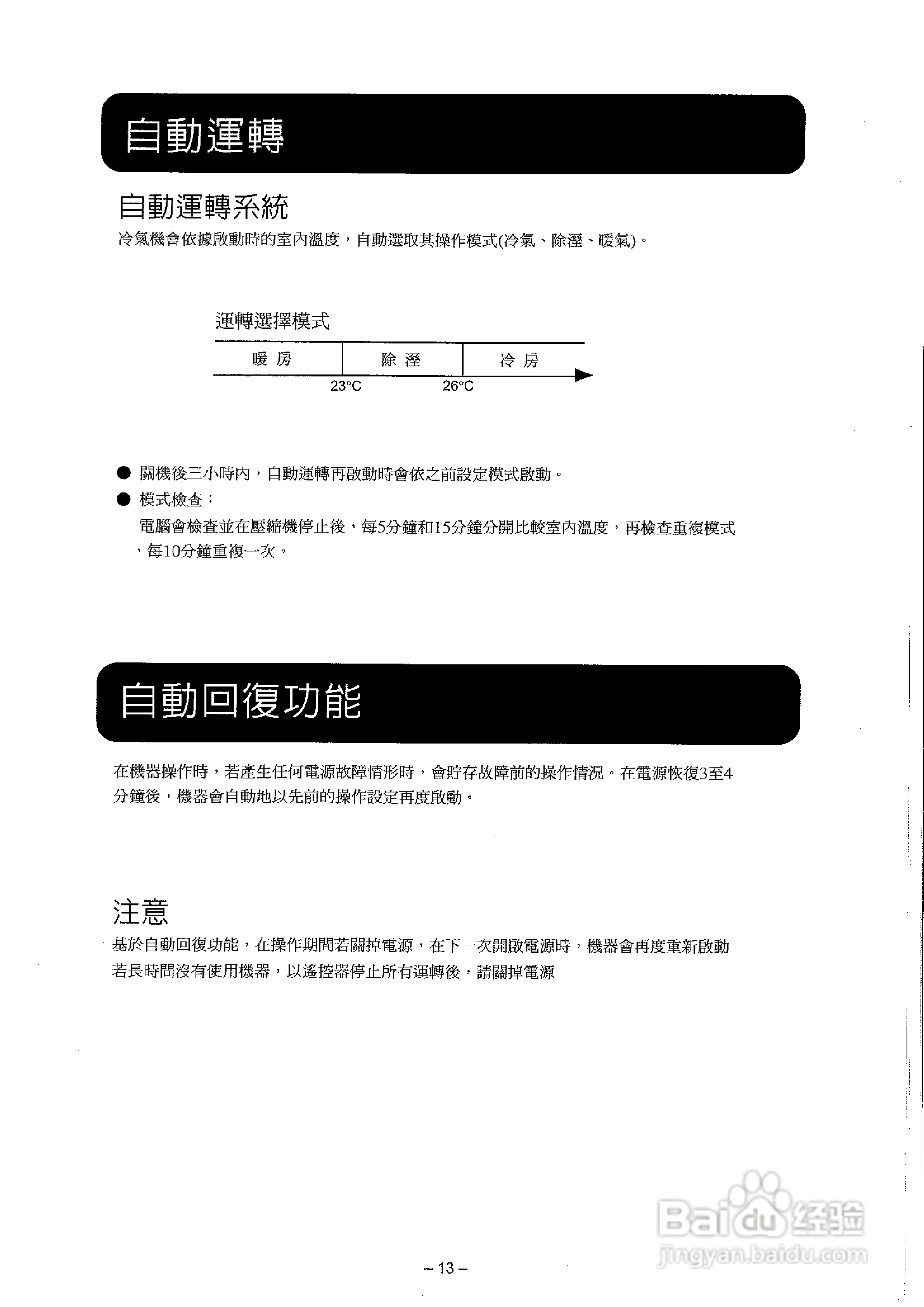 声宝AM-J25DC/AU-J25DC型冷气机说明书:[2]