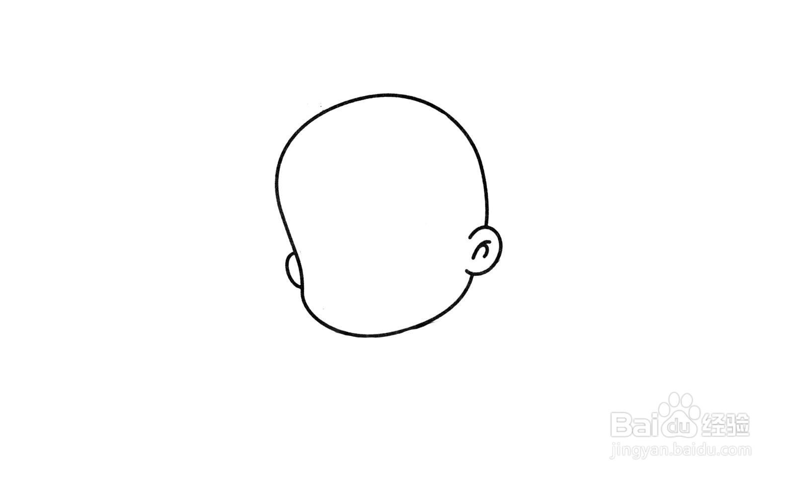 简笔画大头儿子头像怎么画？